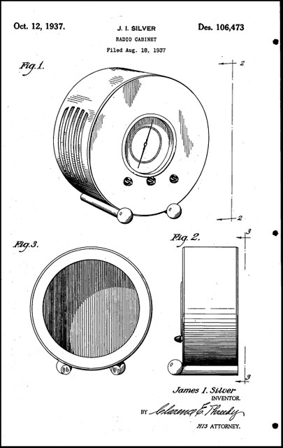 J.I.-Silver-radio-patent