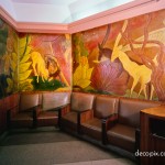 Ladies Lounge (linoleum)-Cincinnati Union Terminal