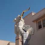 Re-installation of statues at Fair Park, Dallas, Texas. Courtesy