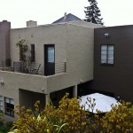 House designed by F. Harvey Slocombe, Oakland, California, court