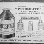 Vitrolite paint. As far as I can tell, this has nothing to do with Vitrolite structural glass.