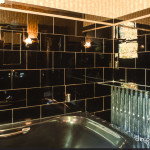 Black Vitrolite Bathroom - St. Louis, MO